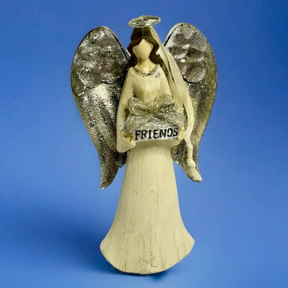 “Friends” Angel Christmas Tree Ornament Figurine 4.5”